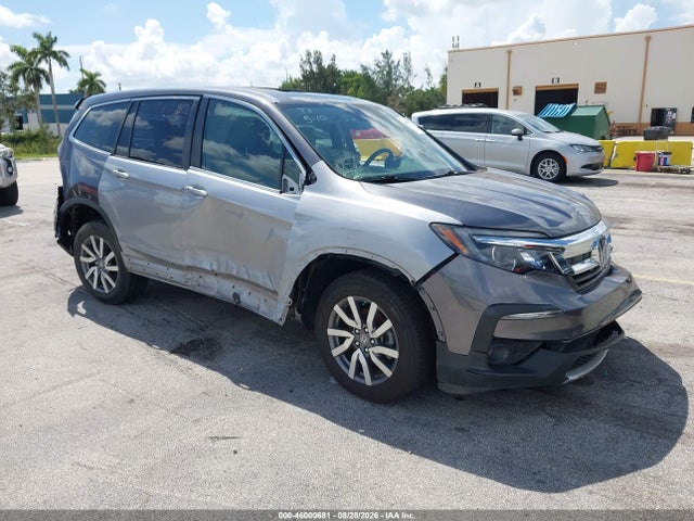 2021 Honda Pilot 2wd Ex-l მანქანა იყიდება აუქციონზე, vin: 5FNYF5H53MB002525, აუქციონის ნომერი: 46000681
