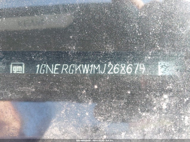 46000686 :رقم المزاد ، 1GNERGKW1MJ268679 vin ، 2021 Chevrolet Traverse Fwd Lt Cloth مزاد بيع
