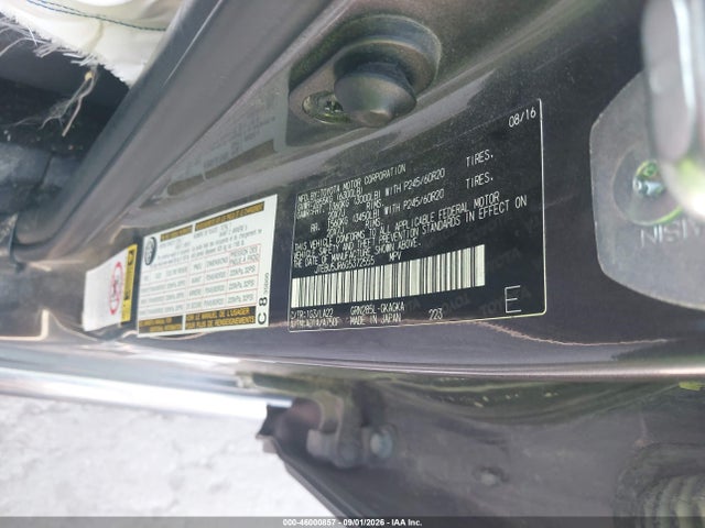 Продажа на аукционе авто 2016 Toyota 4runner Limited, vin: JTEBU5JR6G5372555, номер лота: 46000857