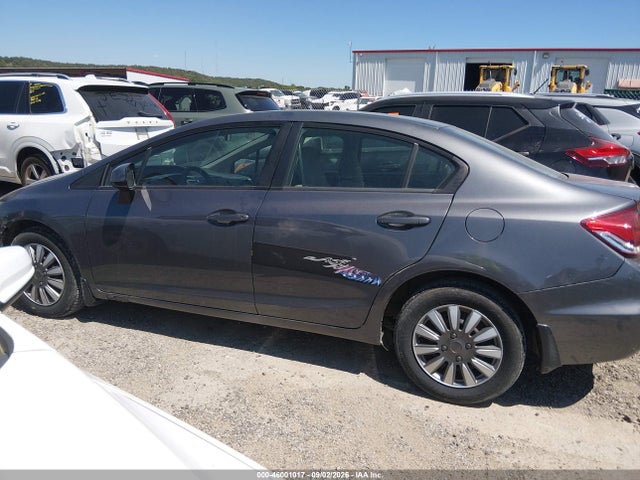 46001017 :رقم المزاد ، 19XFB2F55DE055222 vin ، 2013 Honda Civic Lx مزاد بيع
