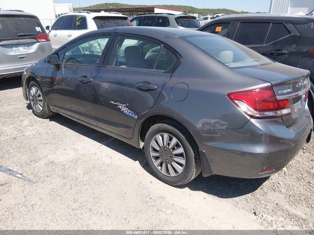 46001017 :رقم المزاد ، 19XFB2F55DE055222 vin ، 2013 Honda Civic Lx مزاد بيع