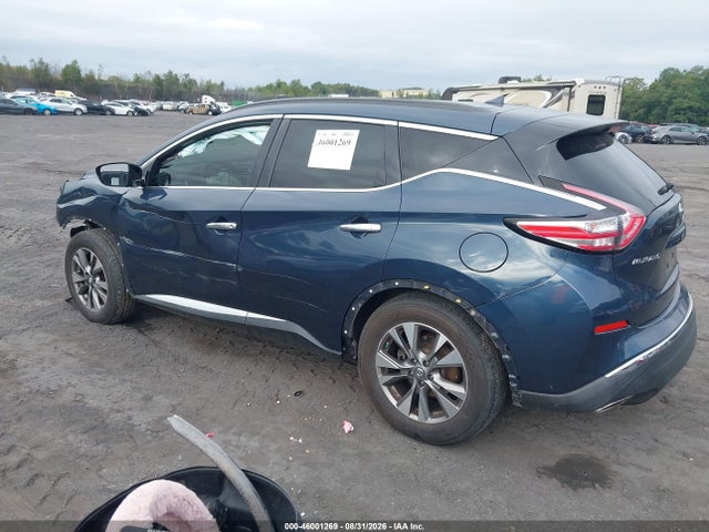 2016 Nissan Murano Sv მანქანა იყიდება აუქციონზე, vin: 5N1AZ2MH1GN117990, აუქციონის ნომერი: 46001269