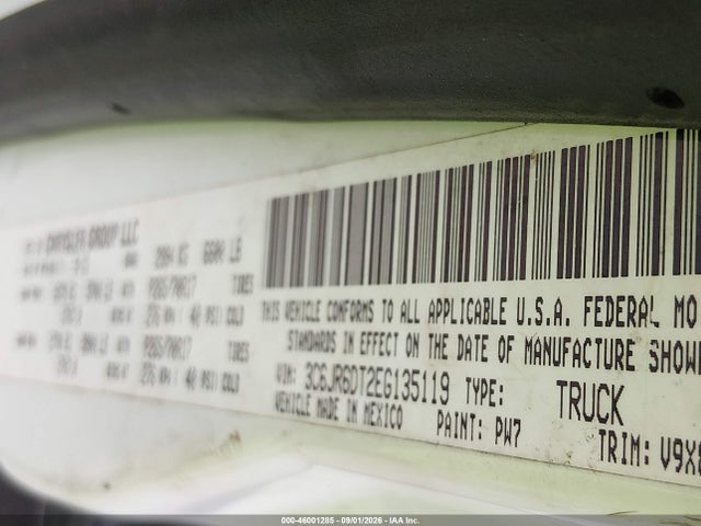 3C6JR6DT2EG135119 RAM 1500 Tradesman