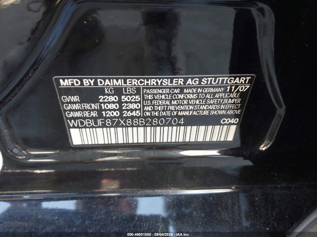 Продажа на аукционе авто 2008 Mercedes-benz E 350 4matic, vin: WDBUF87X88B280704, номер лота: 46001580