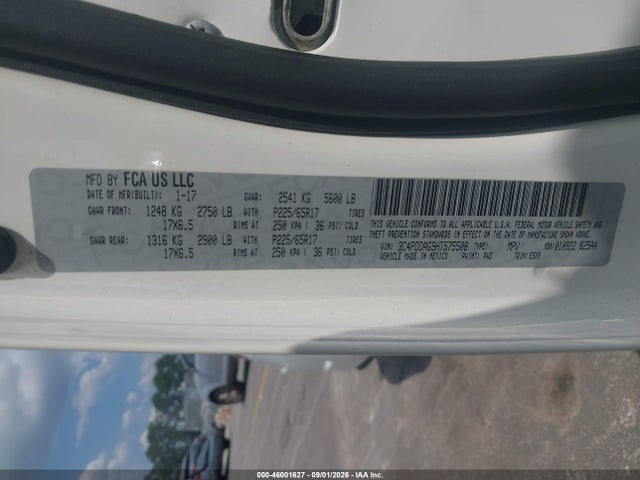 Продажа на аукционе авто 2017 Dodge Journey Se Awd, vin: 3C4PDDAG9HT575508, номер лота: 46001627