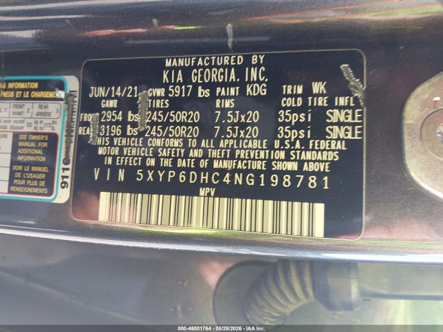KIA Telluride S 2022 5XYP6DHC4NG198781 Image 9
