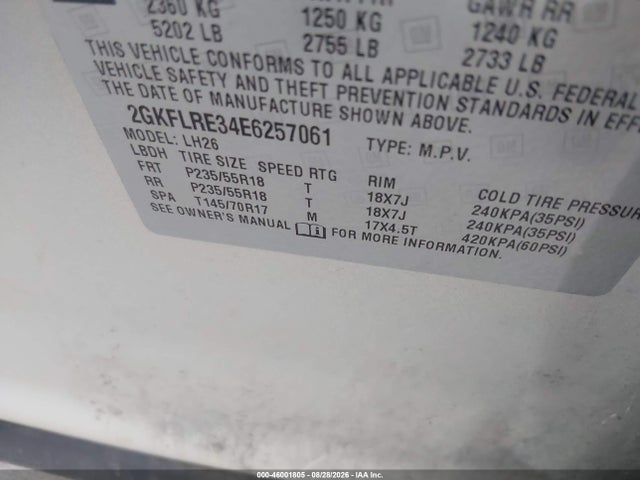 GMC Terrain Sle-2 2014 2GKFLRE34E6257061 Image 9