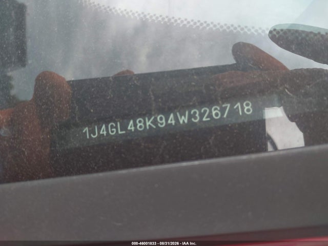 Продаж на аукціоні авто 2004 Jeep Liberty Sport, vin: 1J4GL48K94W326718, номер лоту: 46001833