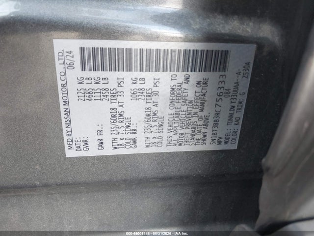 Продажа на аукционе авто 2024 Nissan Rogue Sv Intelligent Awd, vin: 5N1BT3BB3RC756333, номер лота: 46001888