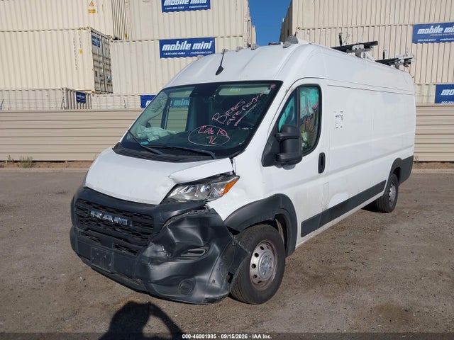 2023 Ram Promaster 3500 Cargo Van High Roof 159 Wb Ext მანქანა იყიდება აუქციონზე, vin: 3C6MRVJG7PE526182, აუქციონის ნომერი: 46001985