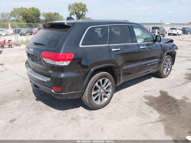 2018 Jeep Grand Cherokee Overland 4x4 მანქანა იყიდება აუქციონზე, vin: 1C4RJFCG0JC449291, აუქციონის ნომერი: 46002261