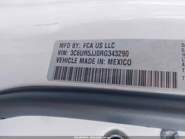 Продаж на аукціоні авто 2024 Ram 2500 Big Horn  4x4 8' Box, vin: 3C6UR5JJ0RG343290, номер лоту: 46002274