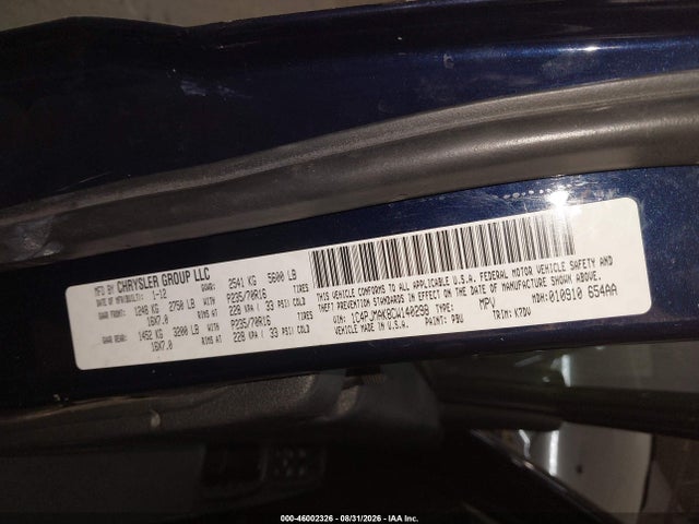 2012 Jeep Liberty Sport მანქანა იყიდება აუქციონზე, vin: 1C4PJMAK8CW140298, აუქციონის ნომერი: 46002326