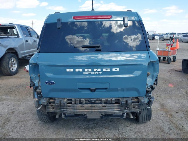 46002389 :رقم المزاد ، 3FMCR9B61NRD93499 vin ، 2022 Ford Bronco Sport Big Bend مزاد بيع