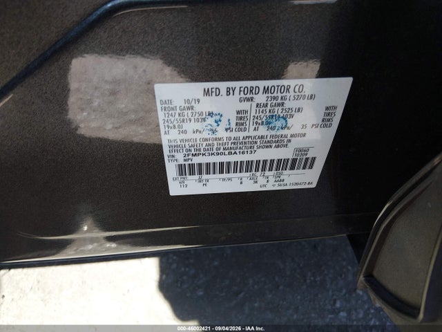Ford Edge Titanium 2020 2FMPK3K90LBA16137 Image 9