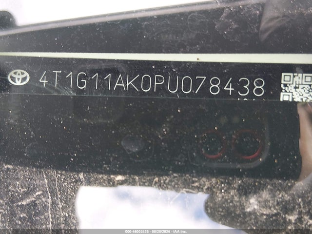 46002456 :رقم المزاد ، 4T1G11AK0PU078438 vin ، 2023 Toyota Camry Se Nightshade Edition مزاد بيع