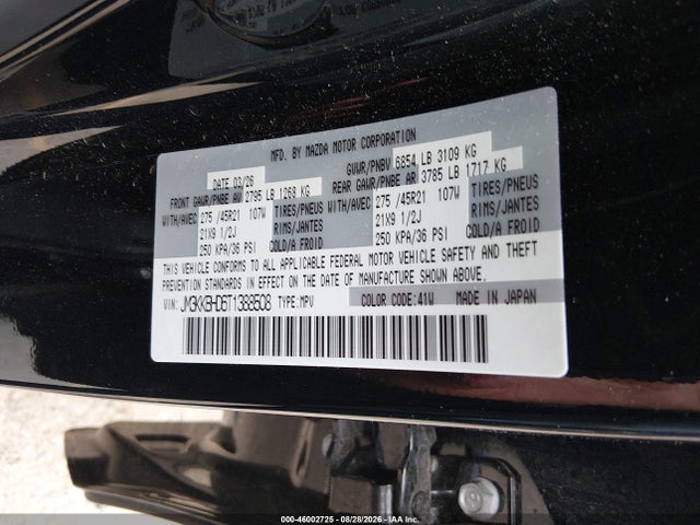 Продажа на аукционе авто 2026 Mazda Cx-90 3.3 Turbo Preferred, vin: JM3KKBHD6T1388508, номер лота: 46002725