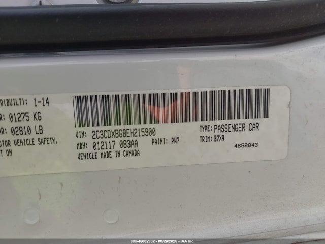 Aukcja sprzedaży 2014 Dodge Charger Se, vin: 2C3CDXBG8EH215900, numer aukcji: 46002932