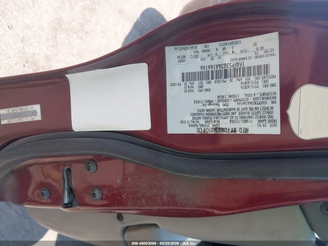 2006 Ford Taurus Se მანქანა იყიდება აუქციონზე, vin: 1FAFP53U36A166166, აუქციონის ნომერი: 46003096