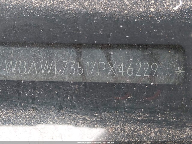 46003414 :رقم المزاد ، WBAWL73517PX46229 vin ، 2007 Bmw 335i مزاد بيع