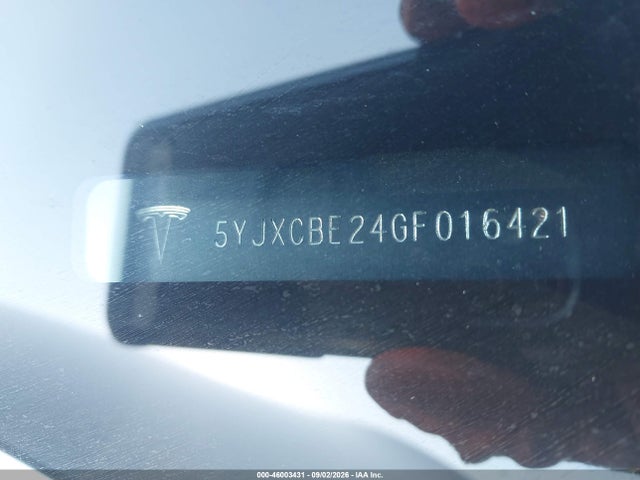 Aukcja sprzedaży 2016 Tesla Model X 60d/70d/75d/90d/p100d, vin: 5YJXCBE24GF016421, numer aukcji: 46003431