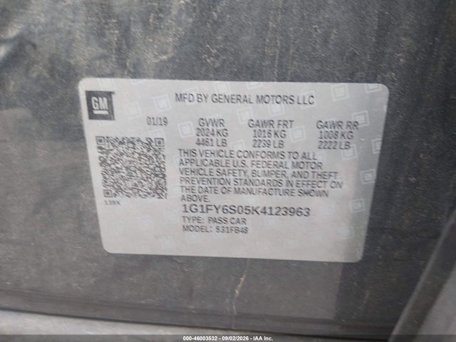 Chevrolet BOLT EV LT 2019 1G1FY6S05K4123963 Image 9