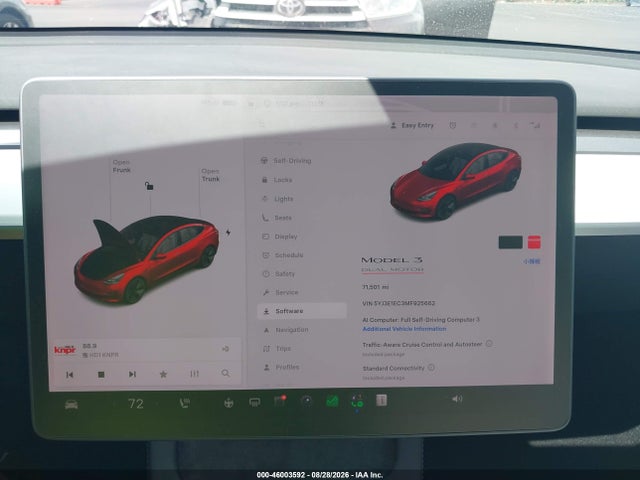 46003592 :رقم المزاد ، 5YJ3E1EC3MF925662 vin ، 2021 Tesla Model 3 Performance Dual Motor All-wheel Drive مزاد بيع
