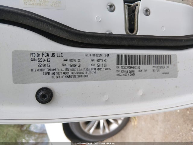 Продаж на аукціоні авто 2015 Chrysler 300 Limited, vin: 2C3CCAAG8FH802102, номер лоту: 46003629