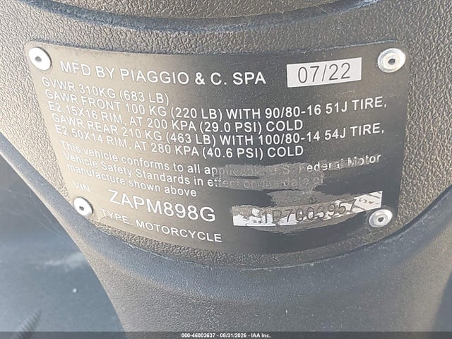 Piaggio Liberty 150/150 S 2023 ZAPM898G1P7003957 Image 10