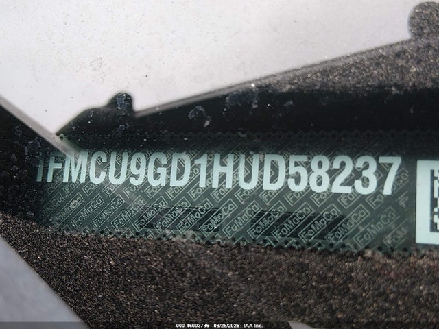 Продаж на аукціоні авто 2017 Ford Escape Se, vin: 1FMCU9GD1HUD58237, номер лоту: 46003786