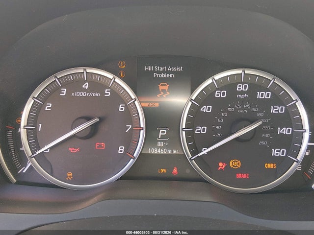 46003803 :رقم المزاد ، 5FRYD4H8XFB022458 vin ، 2015 Acura Mdx Advance Pkg W/entertainment Pkg مزاد بيع