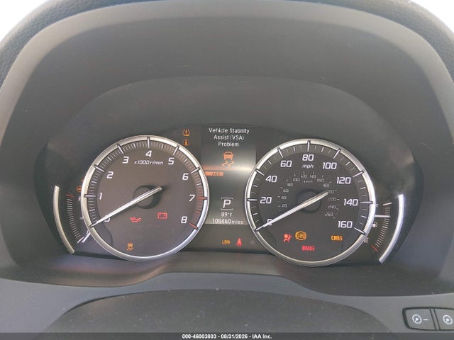 46003803 :رقم المزاد ، 5FRYD4H8XFB022458 vin ، 2015 Acura Mdx Advance Pkg W/entertainment Pkg مزاد بيع