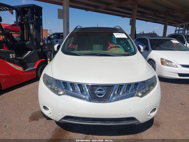 2010 Nissan Murano Le მანქანა იყიდება აუქციონზე, vin: JN8AZ1MU3AW013695, აუქციონის ნომერი: 46003943