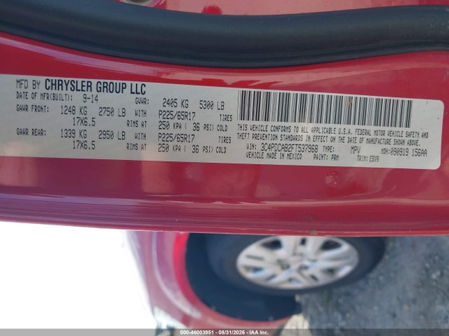 Aukcja sprzedaży 2015 Dodge Journey Se, vin: 3C4PDCAB2FT537968, numer aukcji: 46003951