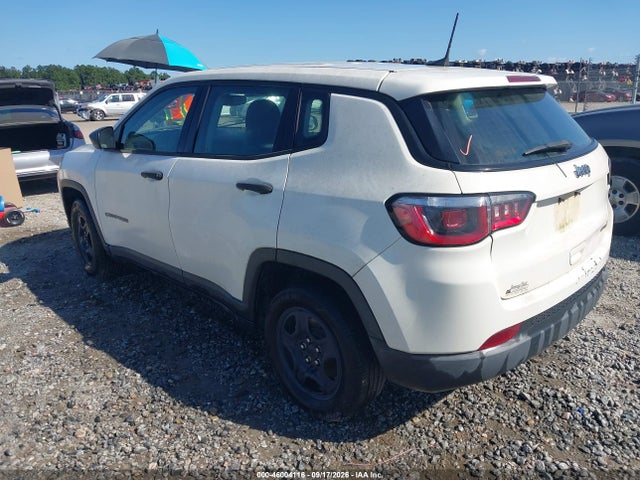 2019 Jeep Compass Sport Fwd მანქანა იყიდება აუქციონზე, vin: 3C4NJCABXKT658662, აუქციონის ნომერი: 46004116