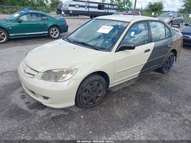 46004124 :رقم المزاد ، 2HGES16534H504960 vin ، 2004 Honda Civic Lx مزاد بيع