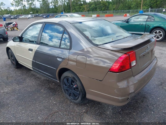 46004124 :رقم المزاد ، 2HGES16534H504960 vin ، 2004 Honda Civic Lx مزاد بيع