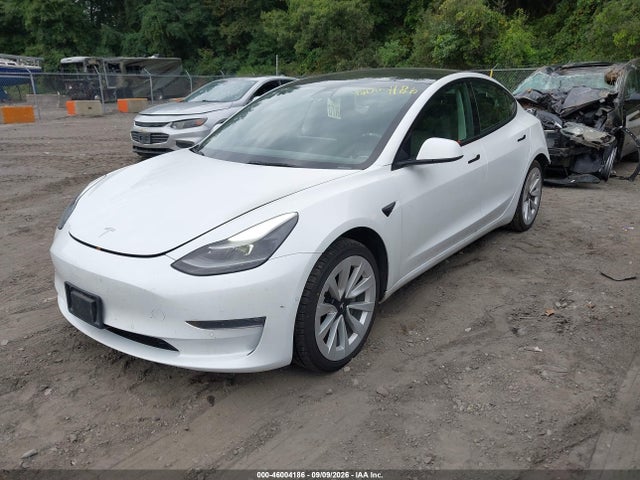 46004186 :رقم المزاد ، 5YJ3E1EB4NF105163 vin ، 2022 Tesla Model 3 Long Range Dual Motor All-wheel Drive مزاد بيع