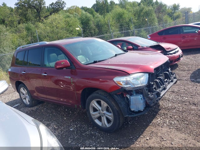 46004209 :رقم المزاد ، 5TDDK3EH9AS020628 vin ، 2010 Toyota Highlander Limited V6 مزاد بيع