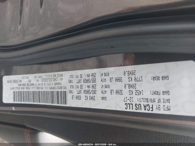 Продаж на аукціоні авто 2018 Dodge Durango Gt Awd, vin: 1C4RDJDG5JC262251, номер лоту: 46004224