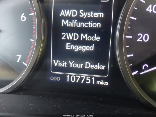 46004272 :رقم المزاد ، JTJBARBZ9G2092890 vin ، 2016 Lexus Nx 200t مزاد بيع