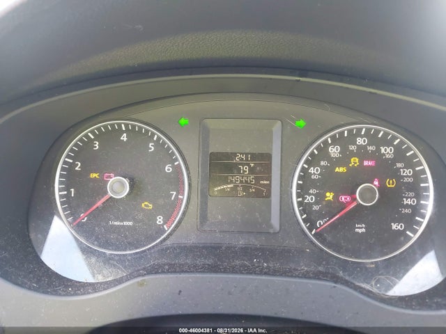 2012 Volkswagen Jetta 2.5l Se მანქანა იყიდება აუქციონზე, vin: 3VWBX7AJ9CM031122, აუქციონის ნომერი: 46004381