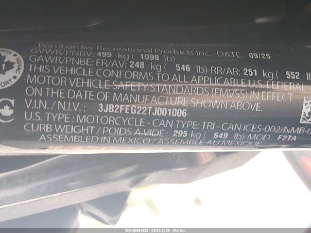 Can-Am Ryker 2026 3JB2FEG22TJ001006 Image 10