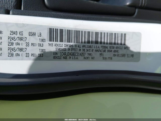 Aukcja sprzedaży 2016 Jeep Grand Cherokee Laredo, vin: 1C4RJEAG8GC314257, numer aukcji: 46004645