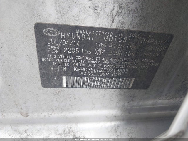 Aukcja sprzedaży 2014 Hyundai Elantra Gt, vin: KMHD35LH2EU219335, numer aukcji: 46004970