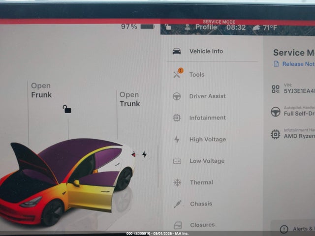 Auction sale of the 2022 Tesla Model 3 Rear-wheel Drive, vin: 5YJ3E1EA4NF348737, lot number: 46005010