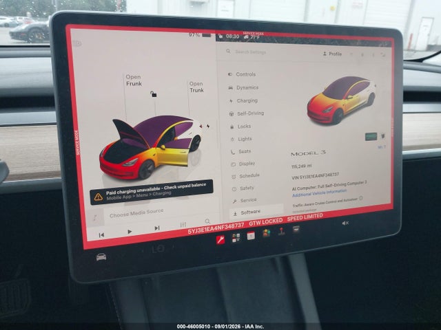 Auction sale of the 2022 Tesla Model 3 Rear-wheel Drive, vin: 5YJ3E1EA4NF348737, lot number: 46005010
