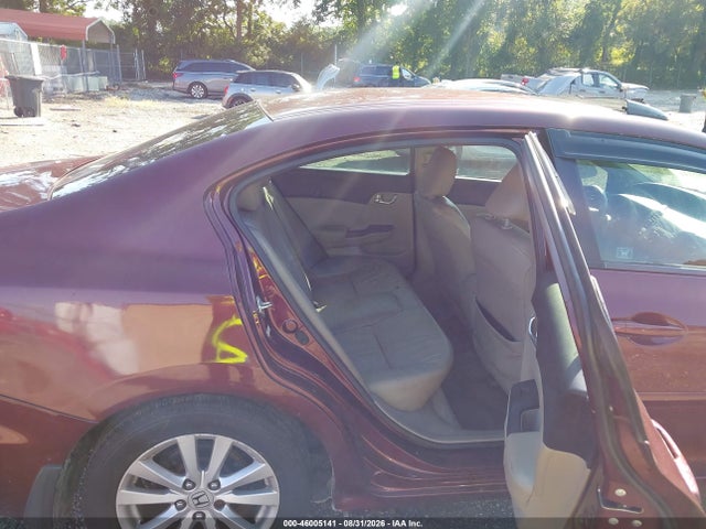 46005141 :رقم المزاد ، 19XFB2F90CE076030 vin ، 2012 Honda Civic Ex-l مزاد بيع
