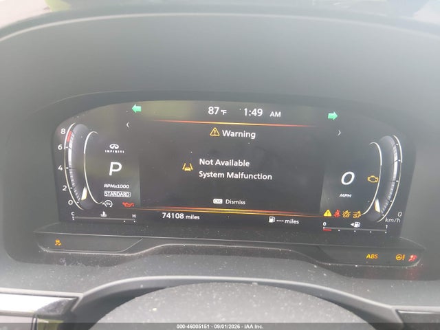 Aukcja sprzedaży 2022 Infiniti Qx60 Luxe, vin: 5N1DL1FR8NC341202, numer aukcji: 46005151