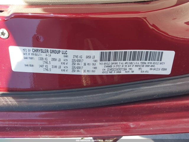 Dodge Grand Caravan Sxt 2014 2C4RDGCGXER371564 Image 9